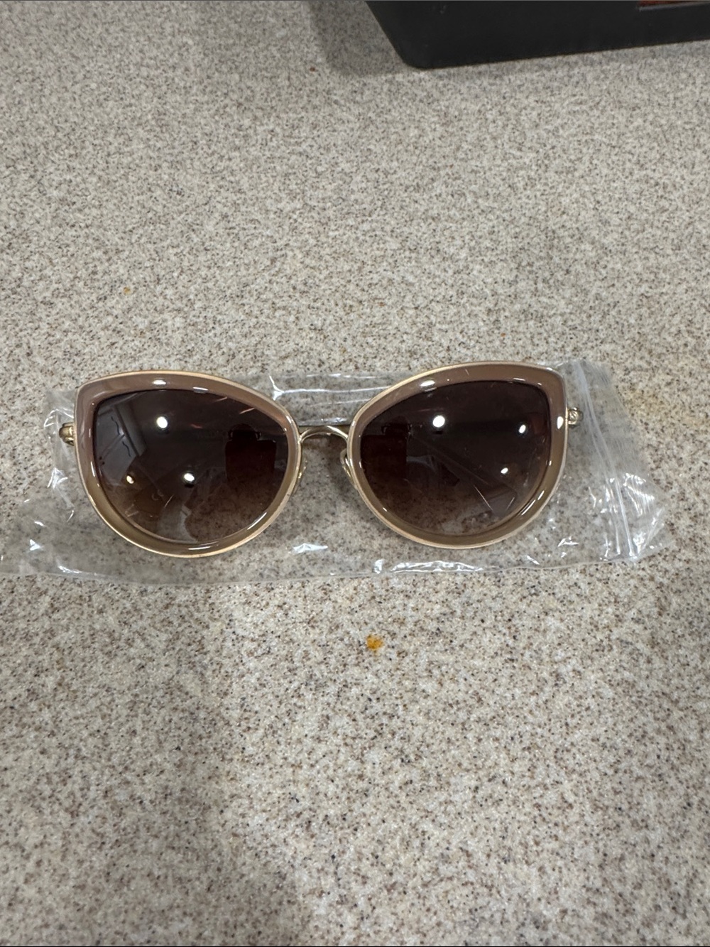 Wildfox Beige Frame Sunglasses with Brown Gradient Lenses
